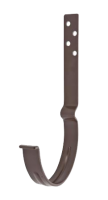 Крюк крепления желоба длинный, сталь, l-140, d-125 мм, коричневый, Aquasystem